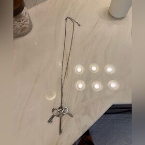 GOOD WORKS, inspirational 21” silver necklace.  EXCELLENT CONDITION!